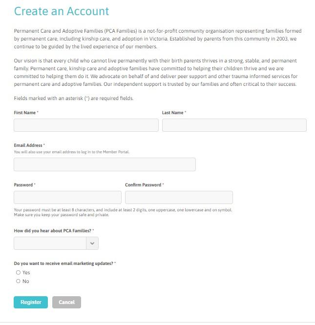 Create an Account